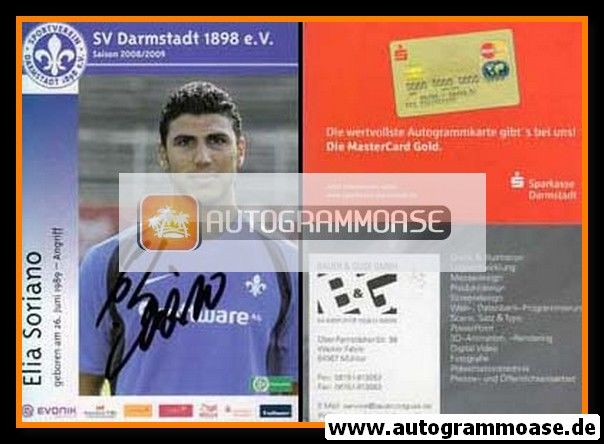 Autogramm Fussball | SV Darmstadt 98 | 2008 | Elia SORIANO