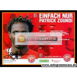 Autogramm Fussball | Fortuna Düsseldorf | 2009 | Patrick ZOUNDI