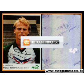 Autogramm Fussball | SV Werder Bremen | 1984 Foto | Thomas SCHAAF (mit Name)