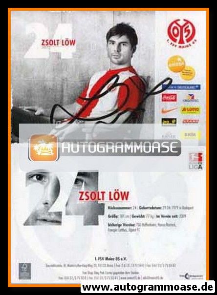 Autogramm Fussball | FSV Mainz 05 | 2009 | Zsolt LÖW