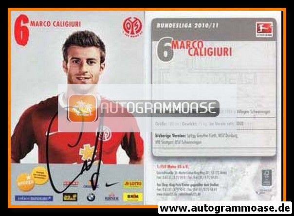 Autogramm Fussball | FSV Mainz 05 | 2010 | Marco CALIGIURI