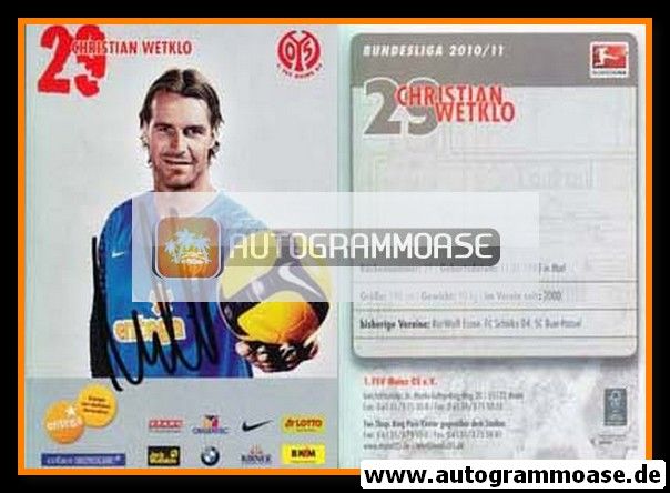 Autogramm Fussball | FSV Mainz 05 | 2010 | Christian WETKLO