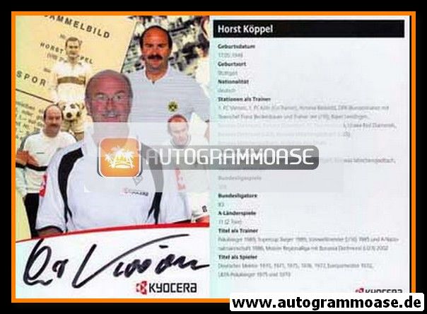 Autogramm Fussball | 2000er | Horst KÖPPEL (Kyocera) 1