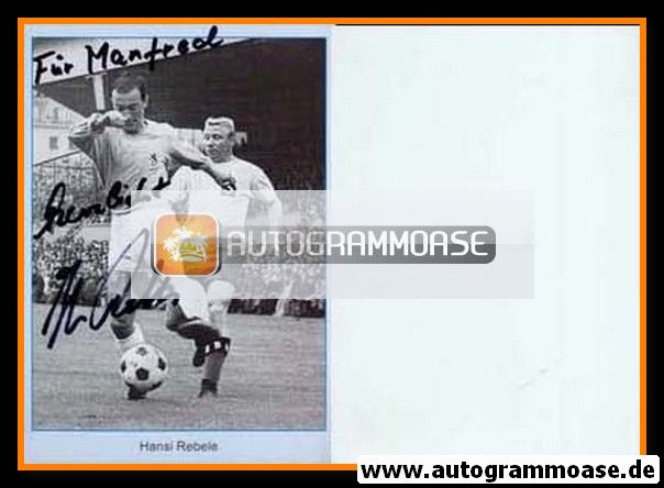 Autogramm Fussball | TSV 1860 München | 1960er Retro | Hans REBELE (Zweikampf)