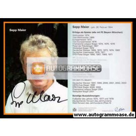 Autogramm Fussball | 2000er | Sepp MAIER (Portrait Color) Golfclub Pankow