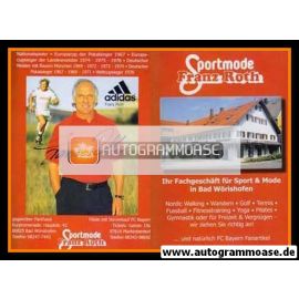 Autogramm Fussball | 2000er Adidas | Franz ROTH (Sportmode rot)