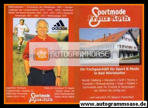 Autogramm Fussball | 2000er Adidas | Franz ROTH (Sportmode rot)