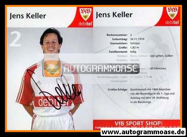 Autogramm Fussball | VfB Stuttgart | 1999 | Jens KELLER