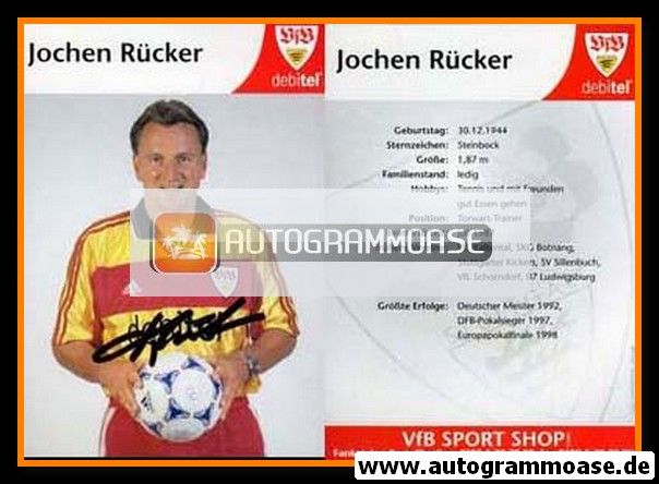 Autogramm Fussball | VfB Stuttgart | 1999 | Jochen RÜCKER