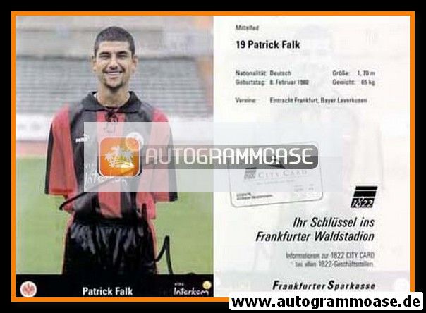 Autogramm Fussball | Eintracht Frankfurt | 1999 | Patrick FALK