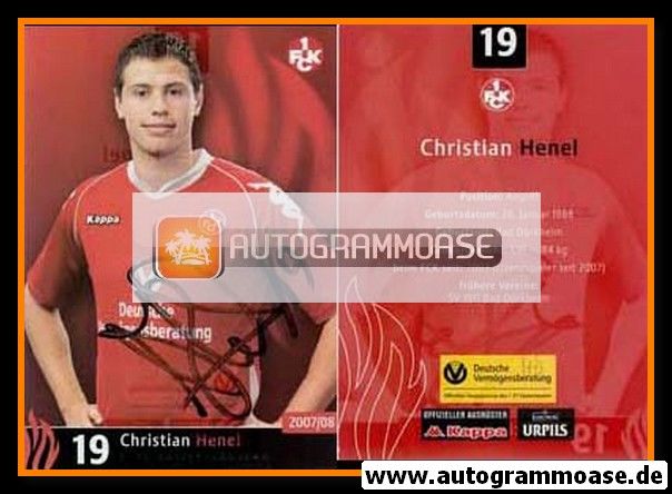 Autogramm Fussball | 1. FC Kaiserslautern | 2007 | Christian HENEL