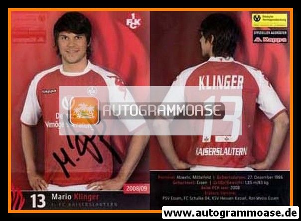 Autogramm Fussball | 1. FC Kaiserslautern | 2008 | Mario KLINGER