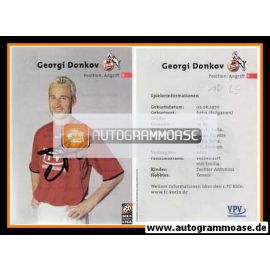 Autogramm Fussball | 1. FC Köln | 2001 | Georgi DONKOV