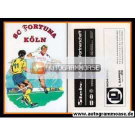 Aufkleber Fussball | Fortuna Köln | 1990er | ZEICHNUNG SPIELSZENE