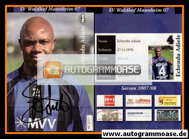 Autogramm Fussball | SV Waldhof Mannheim | 2007 | Echendu ADIELE