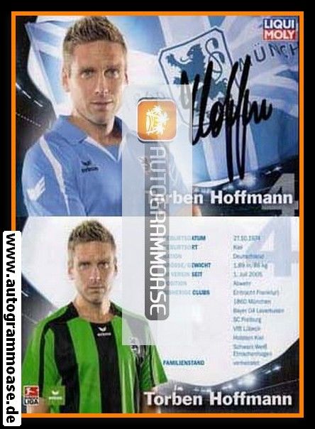 Autogramm Fussball | TSV 1860 München | 2009 | Torben HOFFMANN