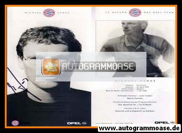 Autogramm Fussball | FC Bayern München | 2001 | Michael HENKE
