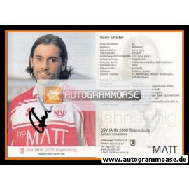 Autogramm Fussball | SSV Jahn Regensburg | 2001 | Harry GFREITER