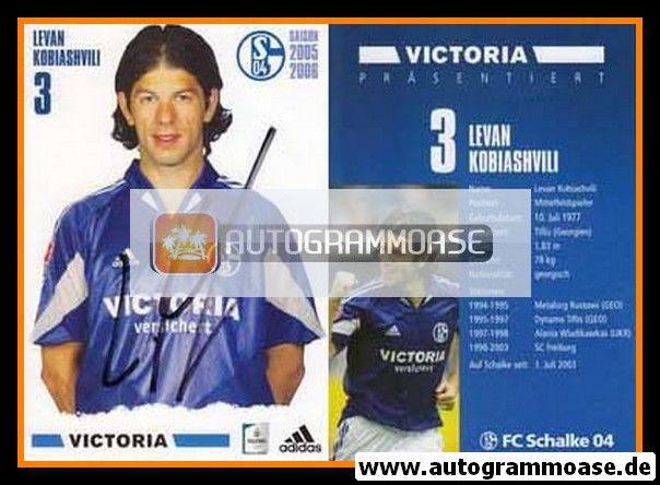 Autogramm Fussball | FC Schalke 04 | 2005 | Levan KOBIASHVILI