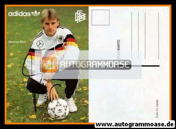 Autogramm Fussball | DFB | 1991 Adidas | Manfred BINZ