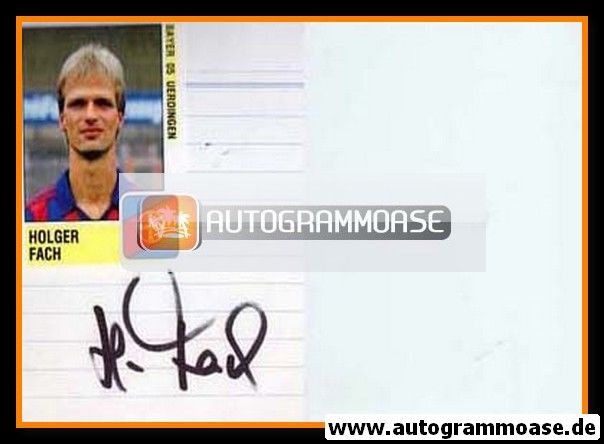Autograph Fussball | Holger FACH