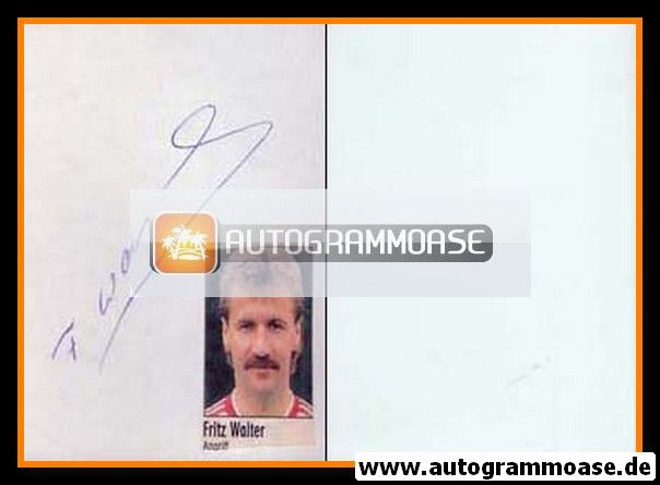 Autograph Fussball | Fritz WALTER (VfB Stuttgart)