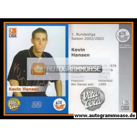 Autogramm Fussball | Hansa Rostock | 2002 | Kevin HANSEN