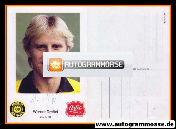 Autogramm Fussball | Borussia Dortmund | 1983 | Werner DRESSEL