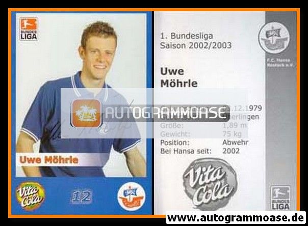 Autogramm Fussball | Hansa Rostock | 2002 | Uwe MÖHRLE