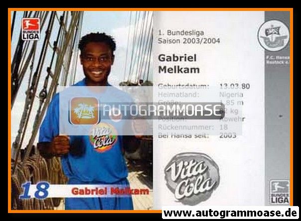 Autogramm Fussball | Hansa Rostock | 2003 | Gabriel MELKAM