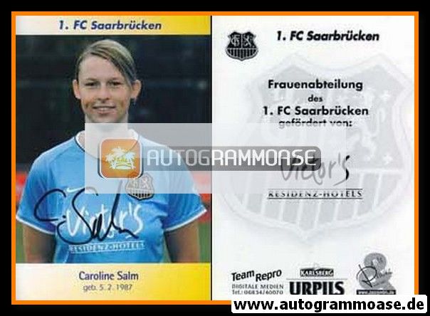 Autogramm Fussball (D) | 1. FC Saarbrücken | 2006 | Caroline SALM