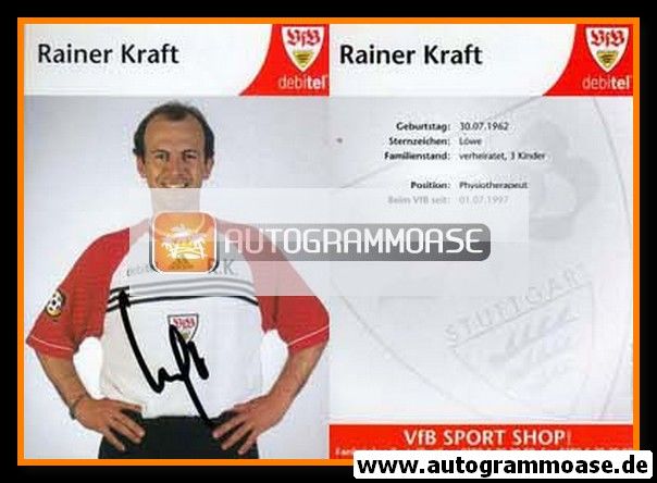 Autogramm Fussball | VfB Stuttgart | 1999 | Rainer KRAFT