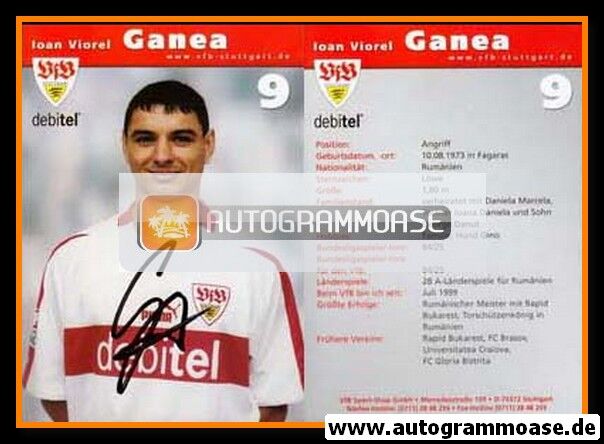 Autogramm Fussball | VfB Stuttgart | 2002 | Ioan Viorel GANEA