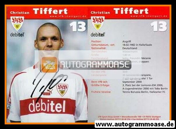Autogramm Fussball | VfB Stuttgart | 2002 | Christian TIFFERT