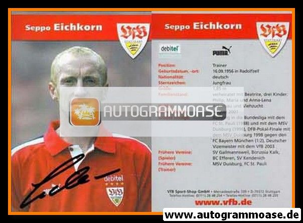 Autogramm Fussball | VfB Stuttgart | 2003 | Josef EICHKORN
