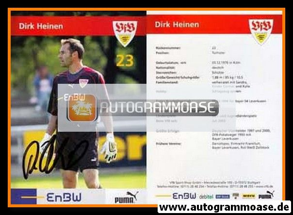 Autogramm Fussball | VfB Stuttgart | 2005 | Dirk HEINEN