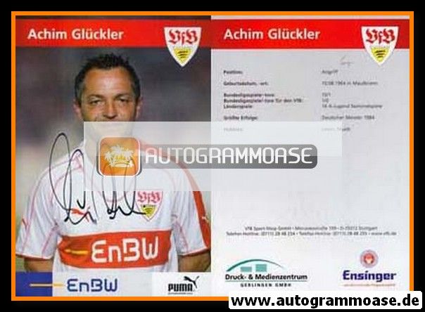 Autogramm Fussball | VfB Stuttgart | 2005 TM | Achim GLÜCKLER