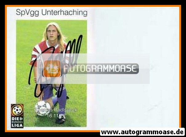 Autogramm Fussball | SpVgg Unterhaching | 1997 | Thomas RADLSPECK