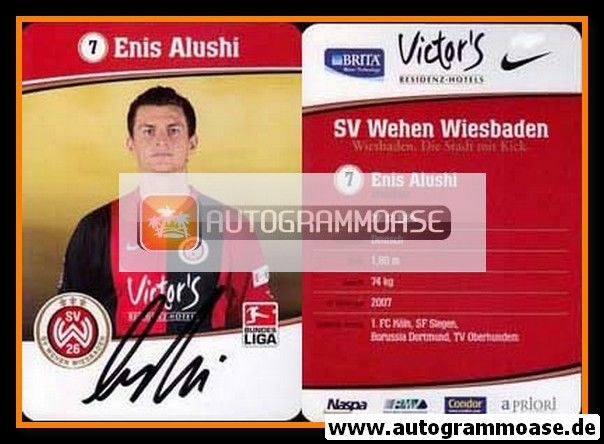 Autogramm Fussball | SV Wehen Wiesbaden | 2007 | Enis ALUSHI