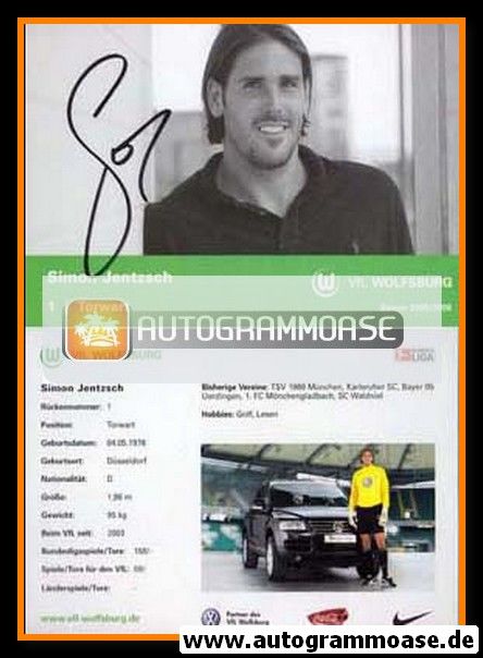 Autogramm Fussball | VfL Wolfsburg | 2005 | Simon JENTZSCH