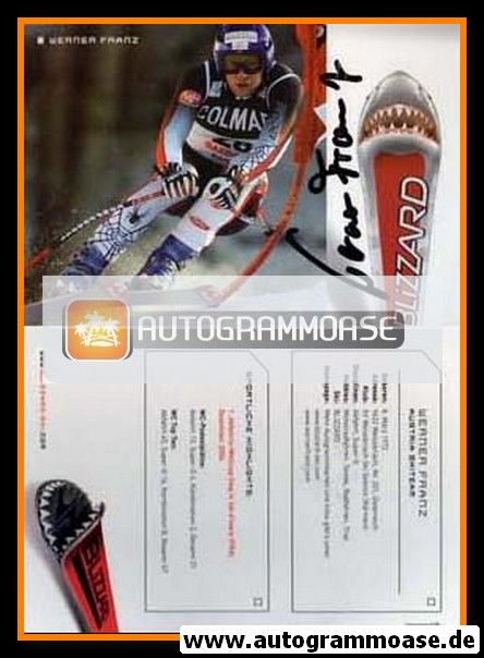 Autogramm Ski Alpin | Werner FRANZ | 2000er (Blizzard)