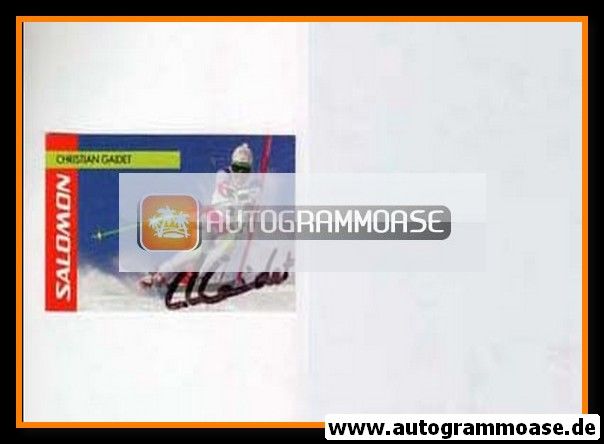 Autogramm Ski Alpin | Christian GAIDET | 1980er (Salomon)