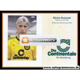 Autogramm Fussball | Borussia Dortmund | 1986 | G&uuml;nter KUTOWSKI