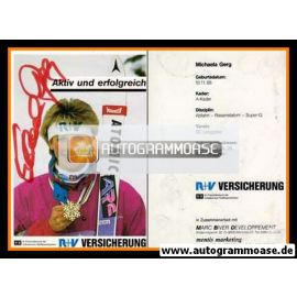 Autogramm Ski Alpin | Michaela GERG | 1990er (R+V)