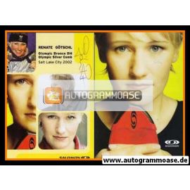 Autogramm Ski Alpin | Renate GÖTSCHL | 2002 (Collage Color) OS-Silber