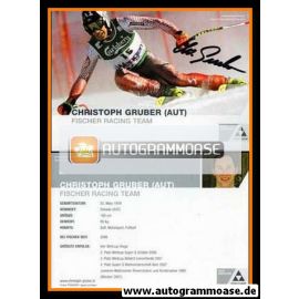 Autogramm Ski Alpin | Christoph GRUBER | 2007 (Fischer)