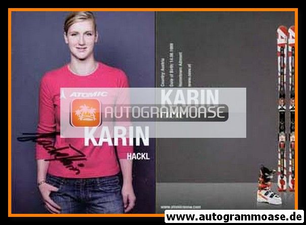 Autogramm Ski Alpin | Karin HACKL | 2000er (Atomic)