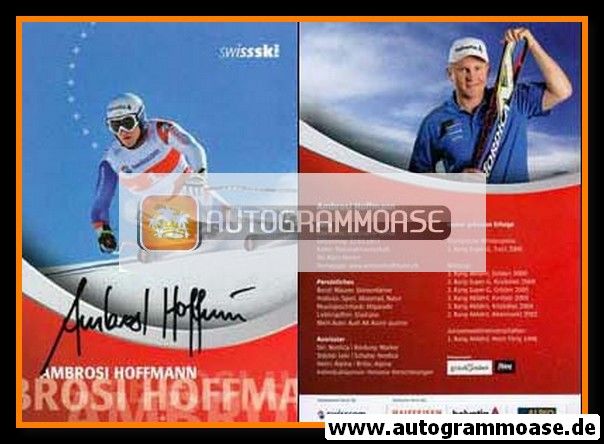 Autogramm Ski Alpin | Ambrosi HOFFMANN | 2009 (Swiss Ski)