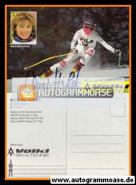 Autogramm Ski Alpin | Angelika HURLER | 1987 (Völkl)