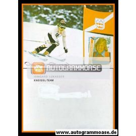 Autogramm Ski Alpin | Irmgard LUKASSER | 1970er (Collage Color) Kneissl